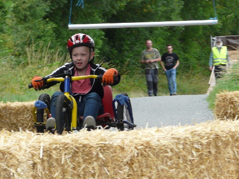 Whizzing round the chicane